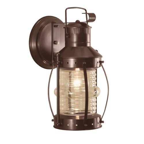 Norwell Lighting Seafarer Bronze Outdoor Wall Light 1108-BR-CL