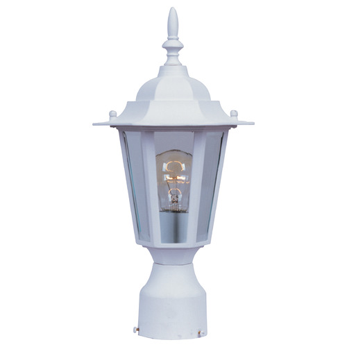 Maxim Lighting Maxim Lighting Builder Cast White Post Light 3001CLWT