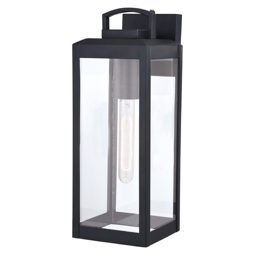 Vaxcel Lighting Vaxcel Lighting Kinzie Textured Black Outdoor Wall Light T0567