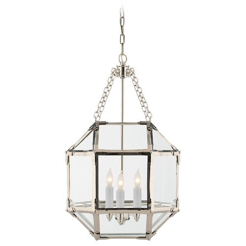 Visual Comfort Signature Collection Suzanne Kasler Morris Lantern in Polished Nickel by Visual Comfort Signature SK5008PNCG