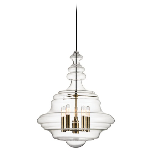 Hudson Valley Lighting Washington 5-Light Pendant in Aged Brass by Hudson Valley Lighting 4020-AGB