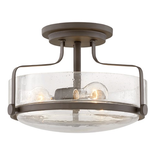 Hinkley Harper 14.50-Inch Oil Rubbed Bronze Semi-Flush Mount by Hinkley Lighting 3641OZ-CS