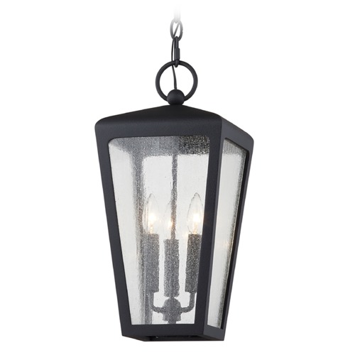Troy Lighting Mariden Textured Black Outdoor Hanging Light by Troy Lighting F7607