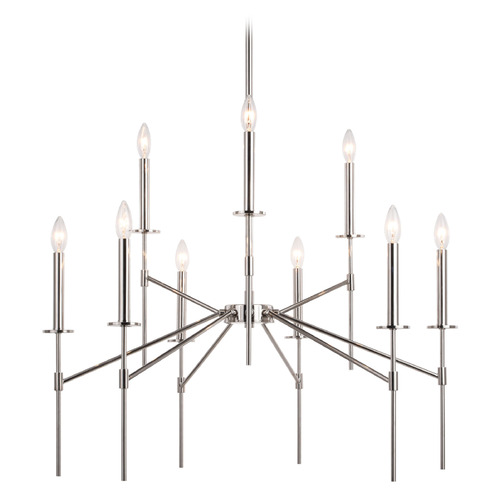 Vaxcel Lighting Vaxcel Lighting Kedzie Polished Nickel Chandelier H0260