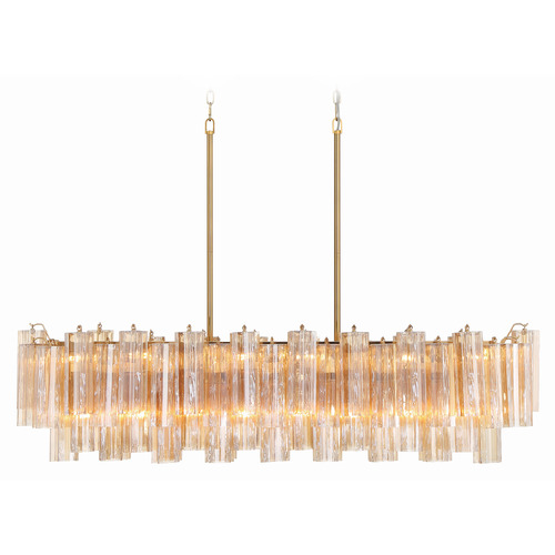 Crystorama Lighting Crystorama Lighting Addis Aged Brass Island Light ADD-317-AG-AM