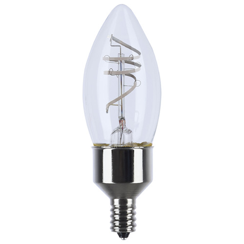 Satco Lighting Reminiscent 4W B11 2700K Flex Gray Filament LED Bulb 2-Pack by Satco S10523