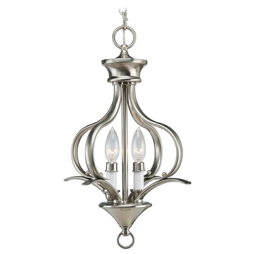 Progress Lighting Trinity Pendant in Brushed Nickel by Progress Lighting P3806-09