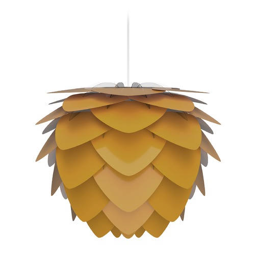 UMAGE UMAGE White Pendant Light with Saffron Metal Shade 2138_4007