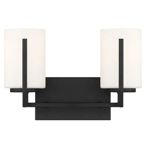 Designers Fountain Lighting Designers Fountain Cambria Matte Black Bathroom Light D258M-2B-MB