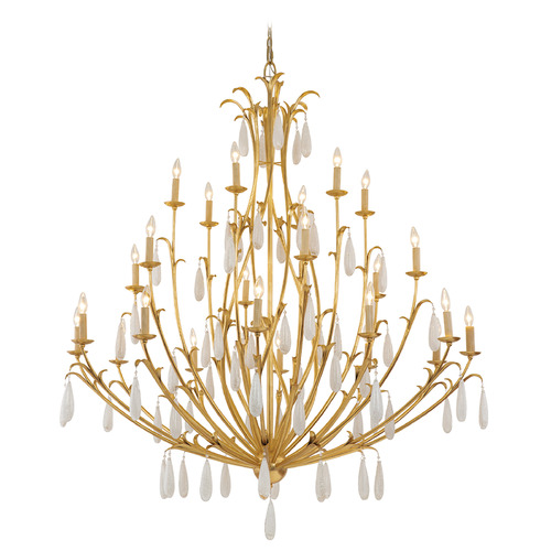 Corbett Lighting Corbett Lighting Prosecco Gold Leaf Chandelier 293-724-GL