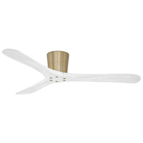 Minka Aire Avtur 60-Inch Damp-Rated Ceiling Fan in Soft Brass by Minka Aire F663-SBR/WHF