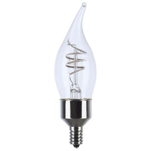 Satco Lighting Reminiscent 4W CA11 2700K Flex Gray Filament LED Bulb 2-Pack by Satco S10524