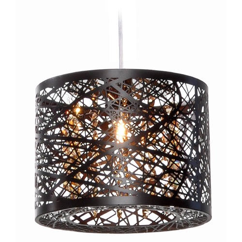 ET2 Lighting Inca 1-Light LED Mini Pendant in Bronze by ET2 Lighting E21306-10BZ/BUL