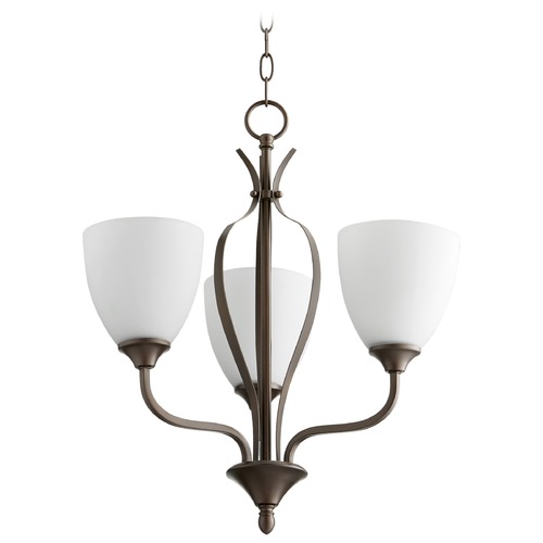 Quorum Lighting Jardin Oiled Bronze Chandelier by Quorum Lighting 6127-3-86