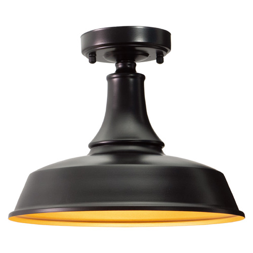 Vaxcel Lighting Vaxcel Lighting Dorado Dark Bronze & Light Gold Close To Ceiling Light T0570