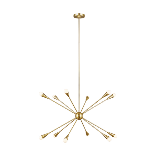 Visual Comfort Studio Collection ED Ellen-DeGeneres Jax 38-Inch Burnished Brass Chandelier by Visual Comfort Studio EC10312BBS
