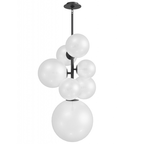 Avenue Lighting Delilah 40-Inch High Chandelier in Black by Avenue Lighting HF4277-BK-WHT