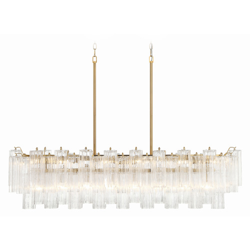 Crystorama Lighting Crystorama Lighting Addis Aged Brass Island Light ADD-317-AG-CL