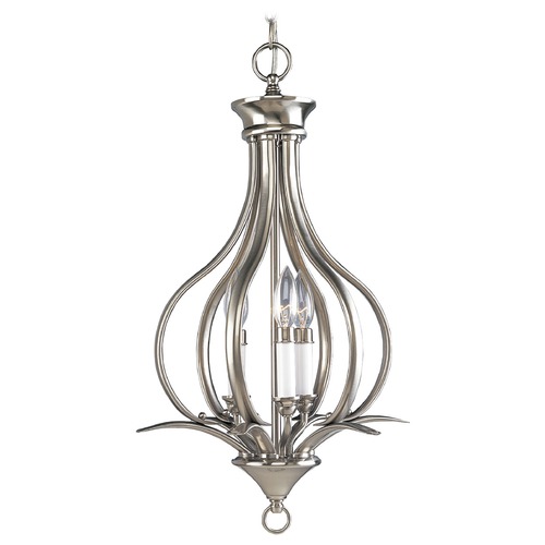 Progress Lighting Trinity Pendant in Brushed Nickel by Progress Lighting P3807-09
