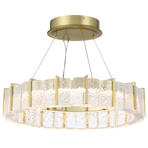 Minka Lavery Sevryn Convertible LED Semi-Flush Mount in Soft Brass by Minka Lavery 2418-695-L