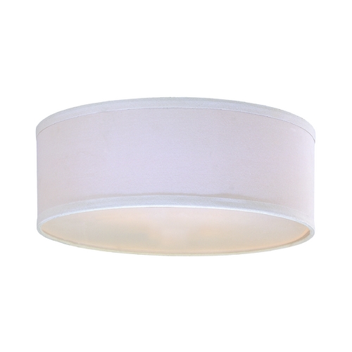 Design Classics Lighting 14-In Linen Drum Shade in White for Milo Collection by Design Classics SH7483DIF