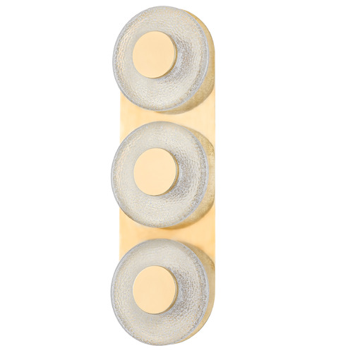 Corbett Lighting Corbett Lighting Pearl Vintage Brass LED Sconce 351-03-VB