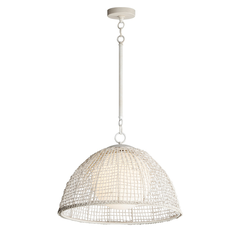 Maxim Lighting Cestino 21-Inch Pendant in Weathered White by Maxim Lighting 22472WWT