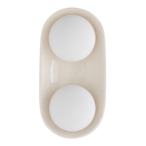 Arteriors Home Lighting Glaze Large Sconce in Blackened Steel and Ivory by Arteriors Home DA49006