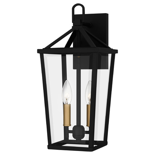 Quoizel Lighting Quoizel Lighting Hull Matte Black Outdoor Wall Light HUL8407MBK