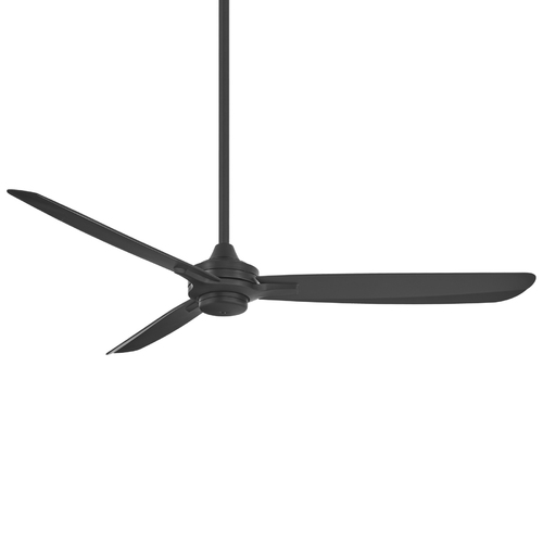 Minka Aire Rudolph Wet 60-Inch Outdoor Ceiling Fan in Coal Black by Minka Aire F728-CL