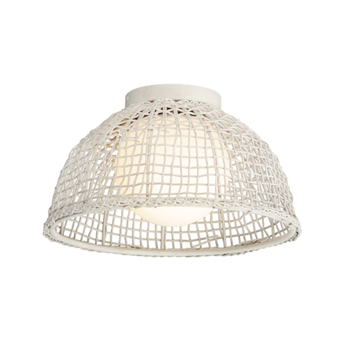 Maxim Lighting Cestino 15.75-Inch Flush Mount in Weathered White by Maxim Lighting 22470WWT