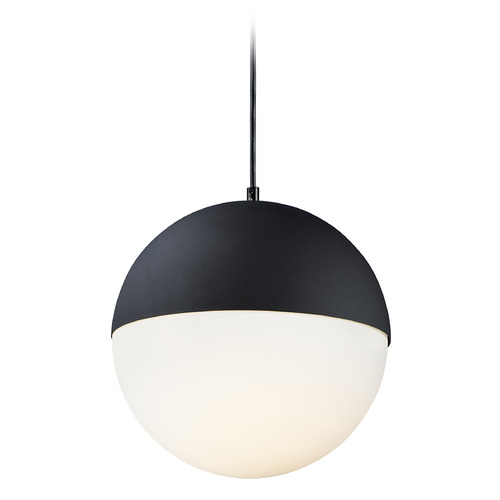 ET2 Lighting Half Moon Large LED Pendant in Black by ET2 Lighting E20366-92BK