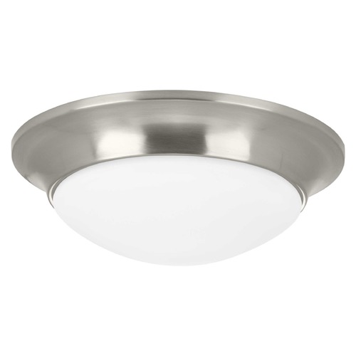 Progress Lighting Etched Glass Flush Mount Brushed Nickel Flush Mount by Progress Lighting P350146-009