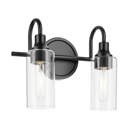 Kichler Lighting Kavi 2-Light Bath Light in Black by Kichler Lighting  55210BK