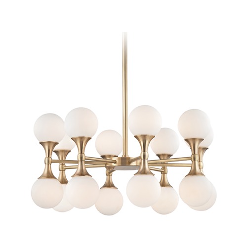 Hudson Valley Lighting Astoria 16-Light Chandelier in Aged Brass by Hudson Valley Lighting 3316-AGB