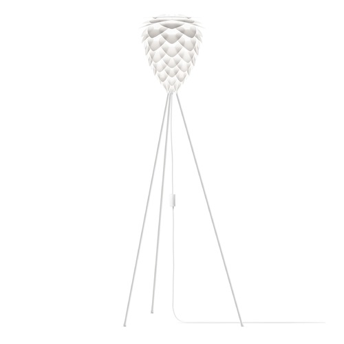 UMAGE UMAGE Matte White Floor Lamp with Abstract Shade 2019_4011