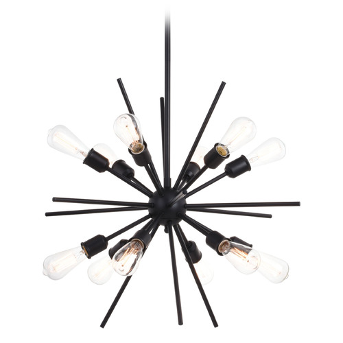 Vaxcel Lighting Vaxcel Lighting Estelle Matte Black Pendant Light P0343