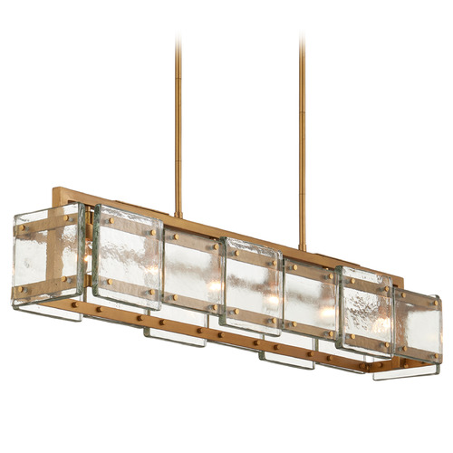Currey and Company Lighting Currey and Company Countervail Antique Brass Island Light 9000-1165