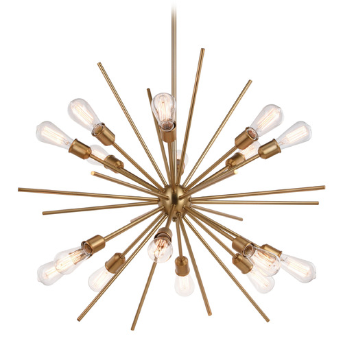 Vaxcel Lighting Vaxcel Lighting Estelle Natural Brass Pendant Light P0344