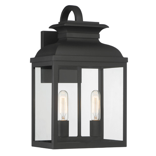 Designers Fountain Lighting Designers Fountain Milton Black Outdoor Wall Light D262M-11EW-BK