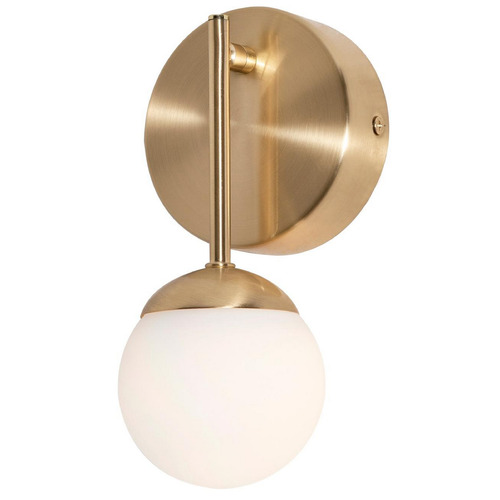 AFX Lighting Afx Lighting Pearl Satin Brass LED Sconce PRLS0409L30D1SB