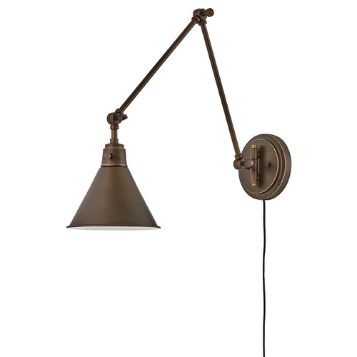 Hinkley 18.25-Inch Olde Bronze Swing Arm Convertible Wall Lamp by Hinkley Lighting 3692OB