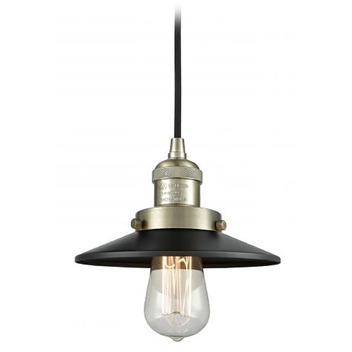 Innovations Lighting Railroad Antique Brass Mini Pendant by Innovations Lighting 201C-AB-M6