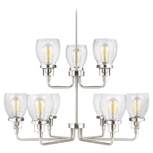 Generation Lighting Belton Brushed Nickel Chandelier by Generation Lighting 3214509-962