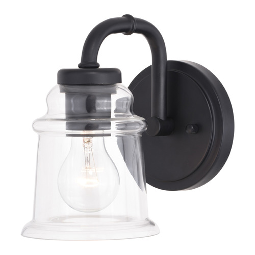 Vaxcel Lighting Vaxcel Lighting Toledo Matte Black Sconce W0348