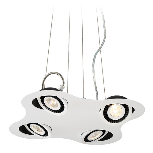 Eurofase Lighting Vision 4-Light LED Pendant in White by Eurofase Lighting 29485-017