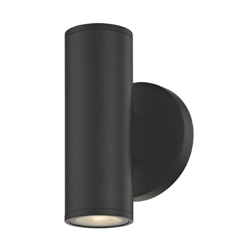 Design Classics Lighting Black Outdoor Wall Light Cylinder Up / Down 1770-07