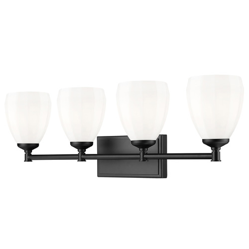 Z-Lite Z-Lite Oren Matte Black Bathroom Light 7004-4V-MB