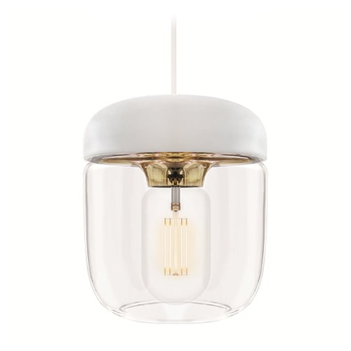 UMAGE Mid-Century Modern LED Mini-Pendant Light White Acorn by UMAGE 2105_4007_4040