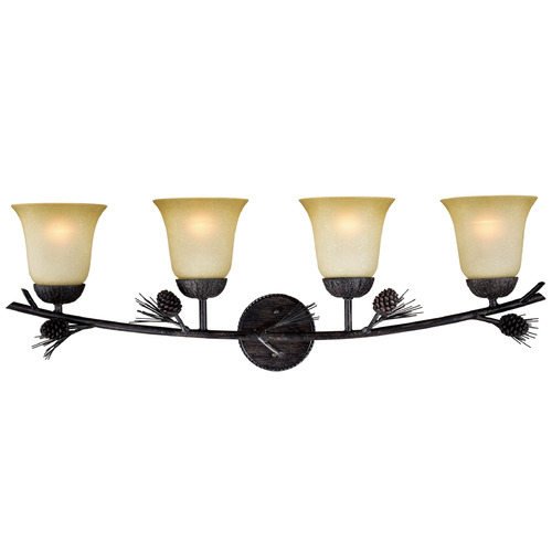 Vaxcel Lighting Vaxcel Lighting Sierra Black Walnut Bathroom Light W0270
